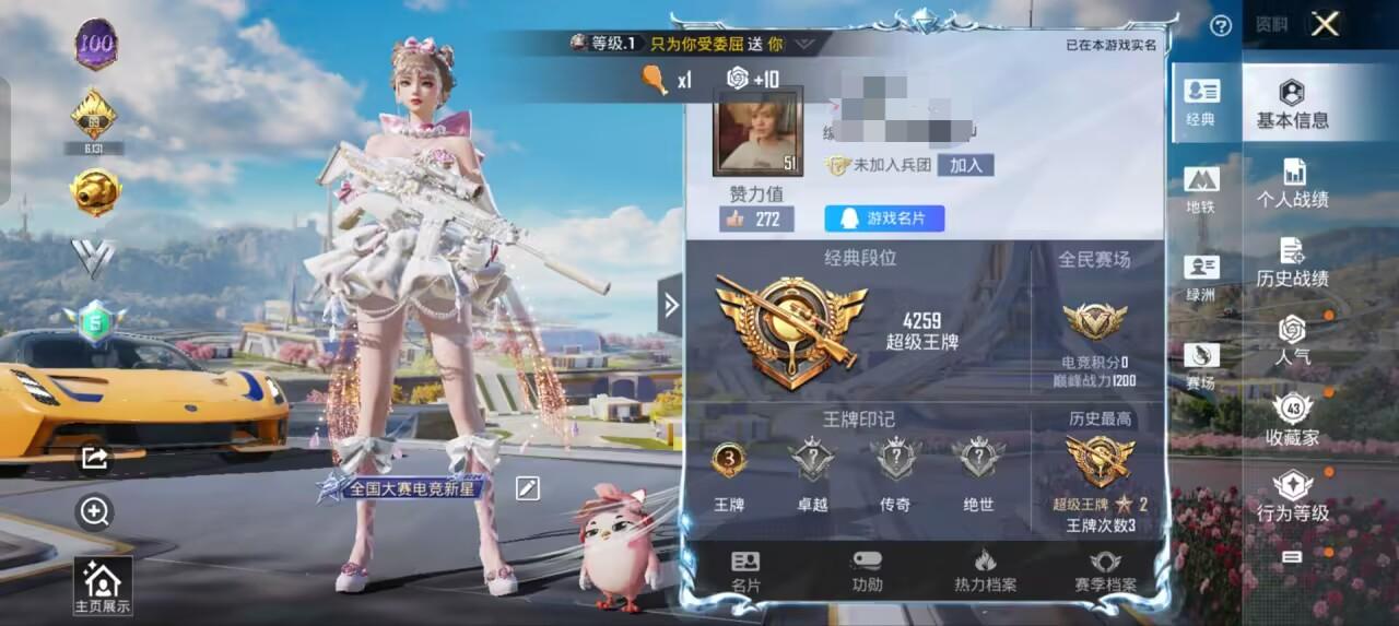 HPSJ3330570和平精英账号详情图2