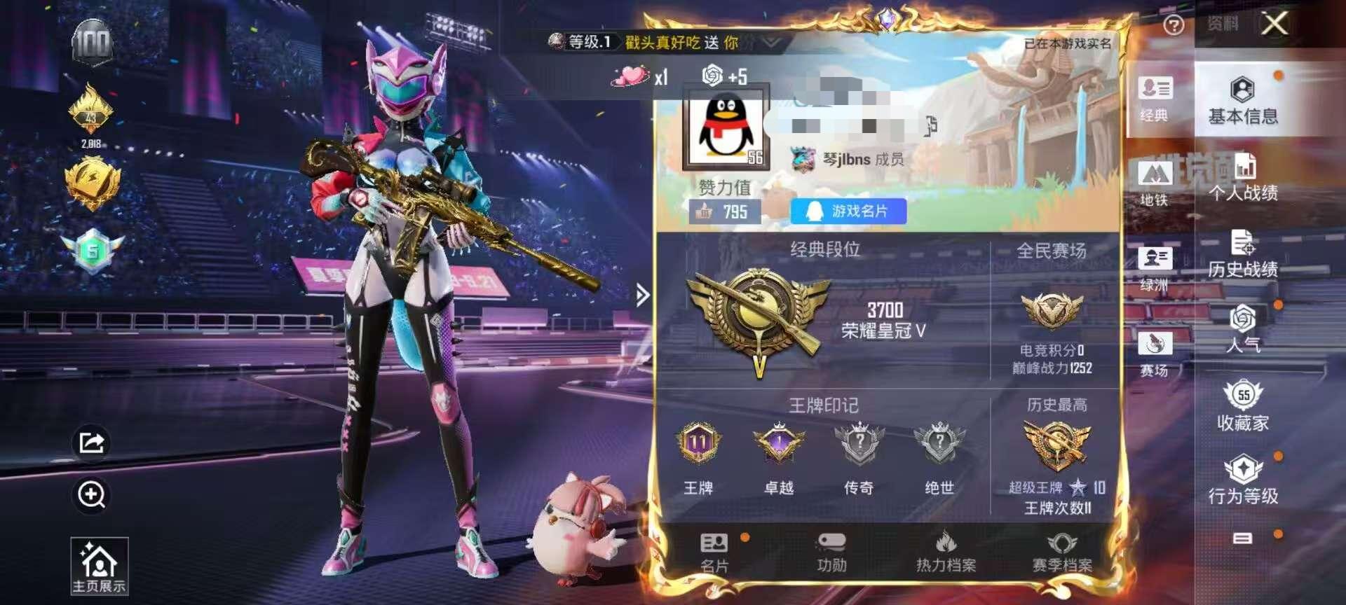 HPSJ3330468和平精英账号详情图4