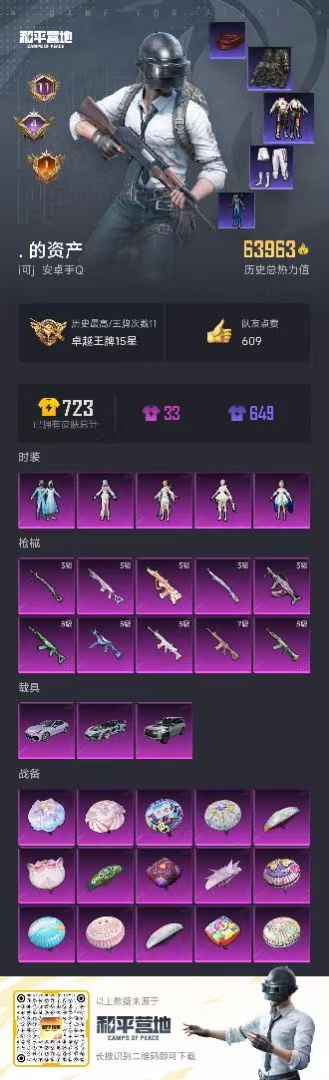 HPSJ3331202和平精英账号详情图3