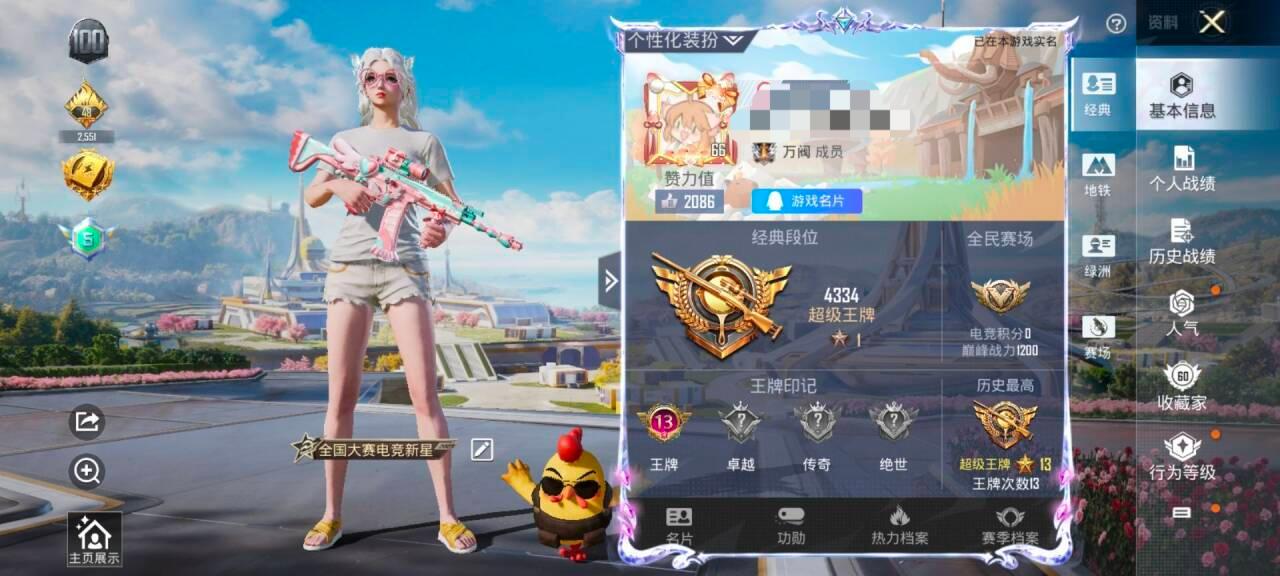 HPSJ3331100和平精英账号详情图2
