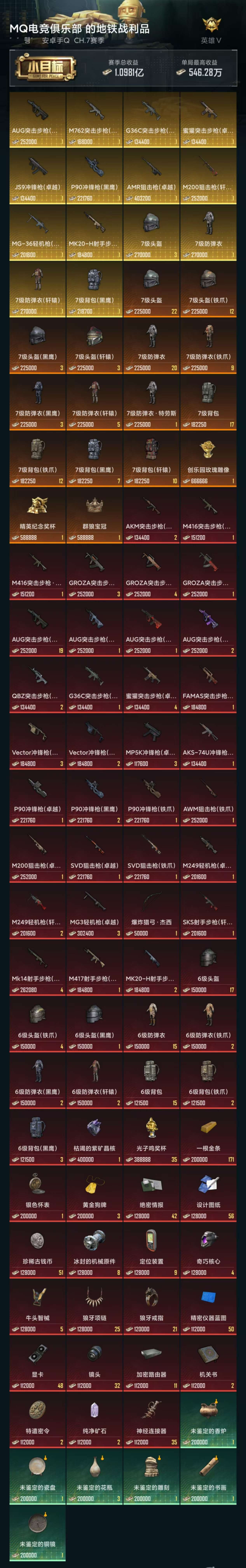 HPZM3331467和平精英账号详情图18 HPZM3331467和平精英账号详情图18
