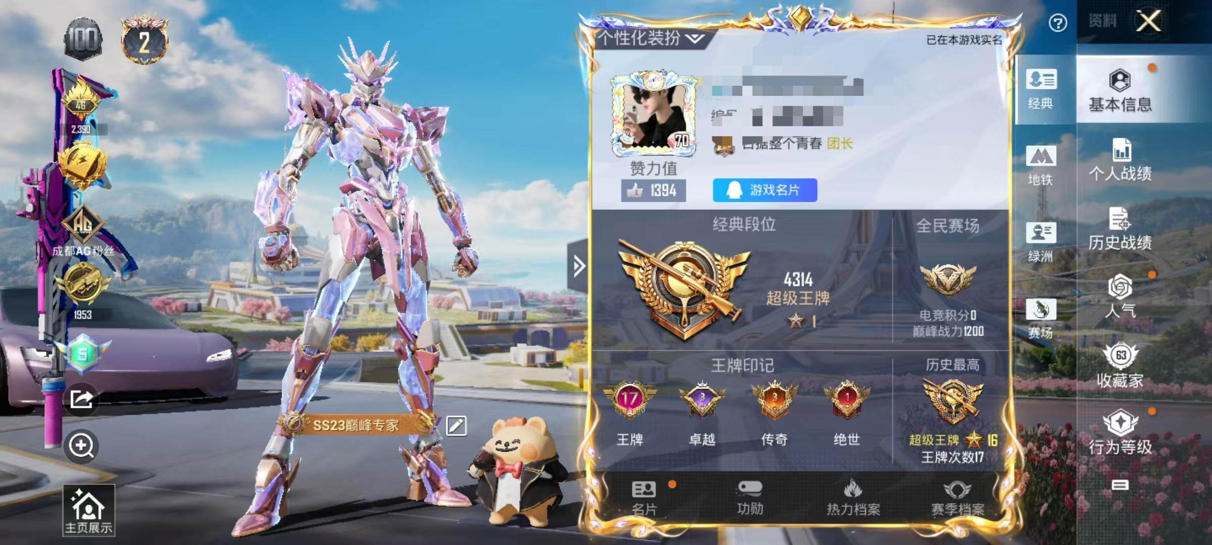 HPSJ3331656和平精英账号详情图2