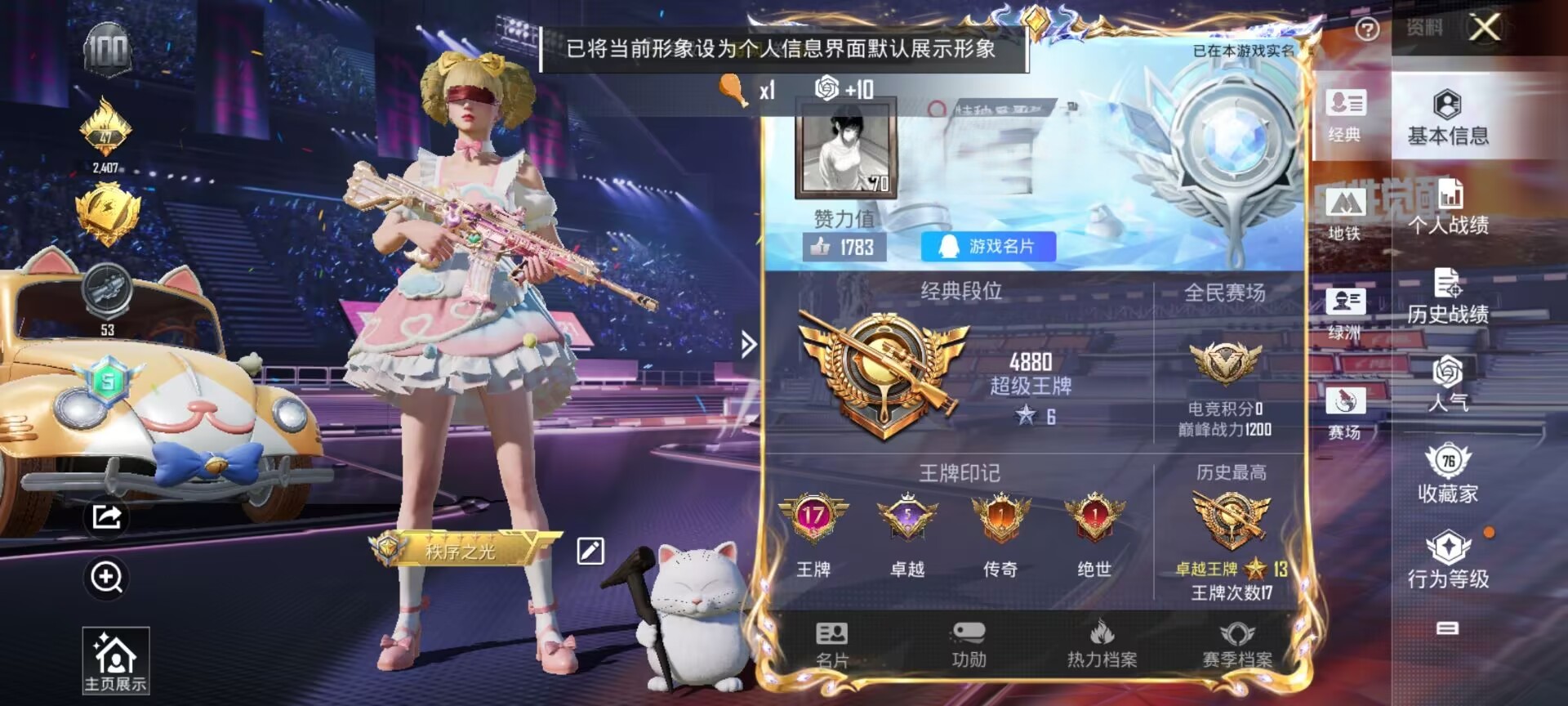 HPSJ3331898和平精英账号详情图2