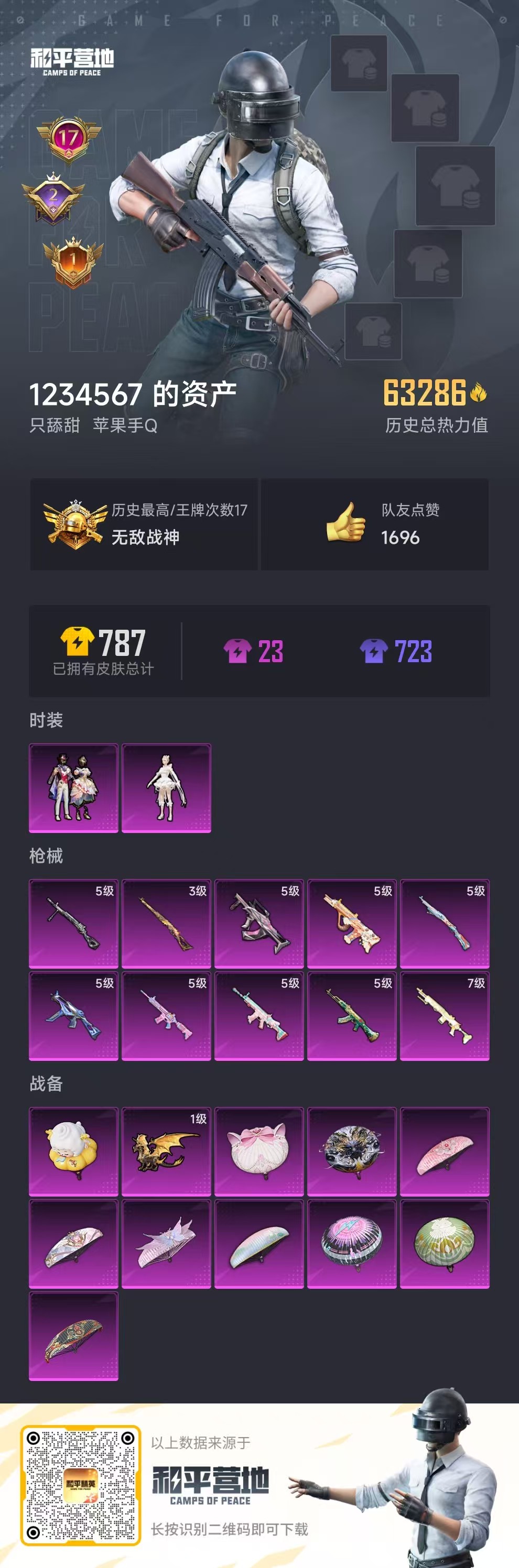 HPSJ3331606和平精英账号详情图4