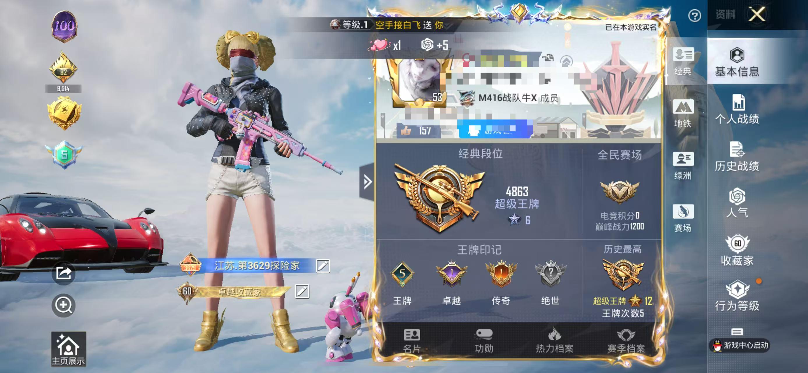 HPSJ3331617和平精英账号详情图2
