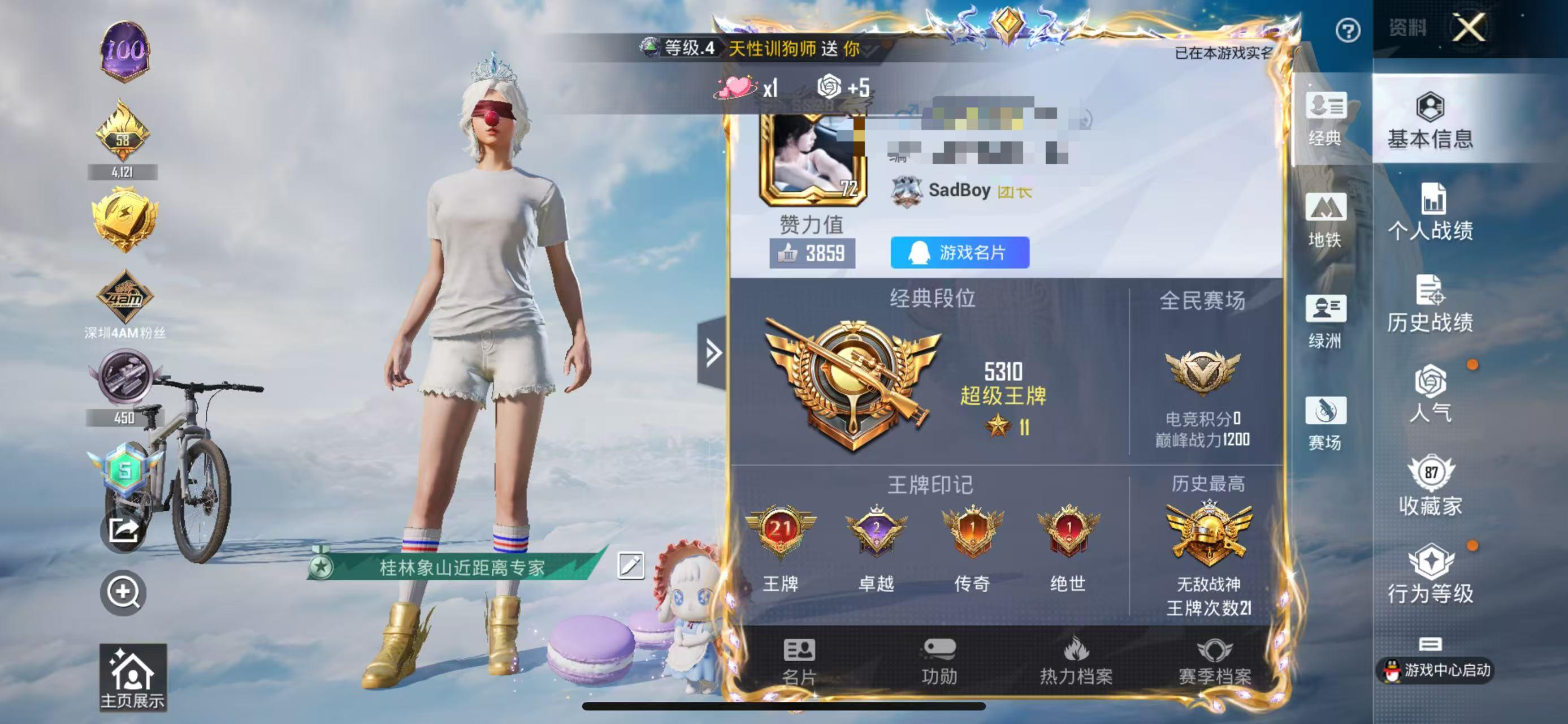 HPSJ3331616和平精英账号详情图2