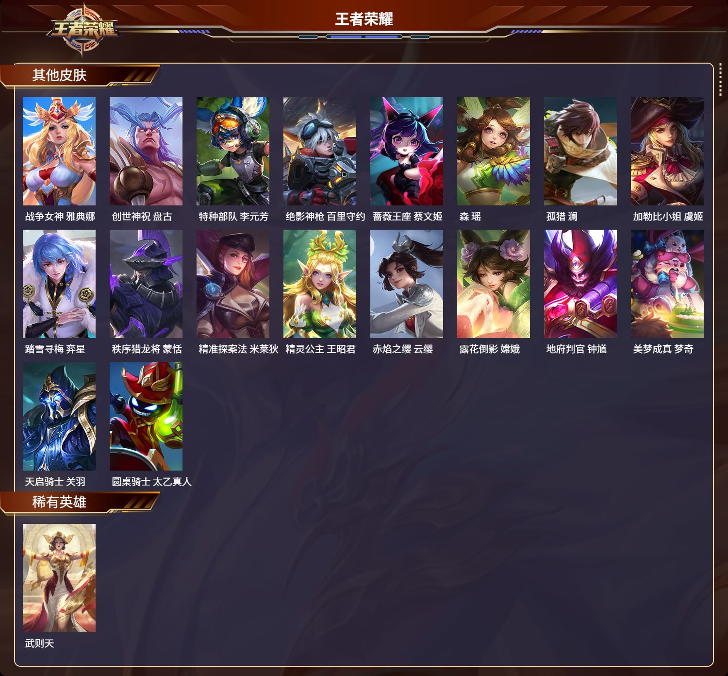 WZMK3280705王者荣耀账号详情图6