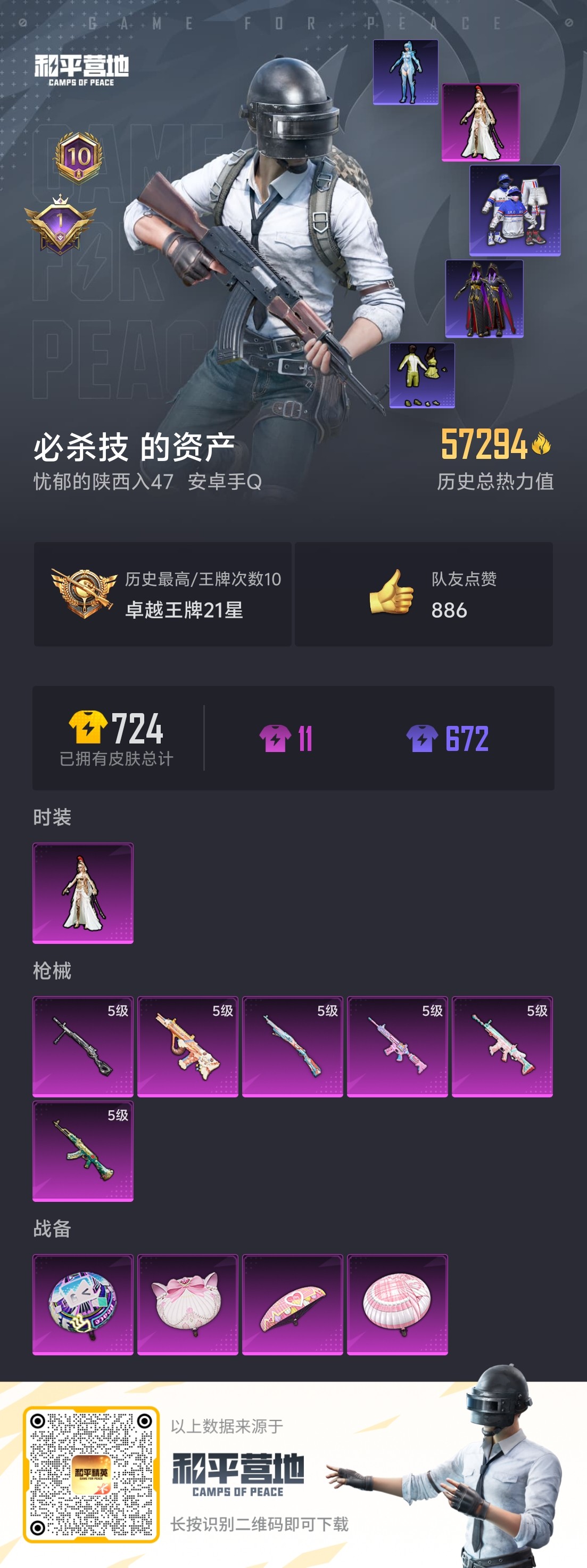 HPSJ3323381和平精英账号详情图4