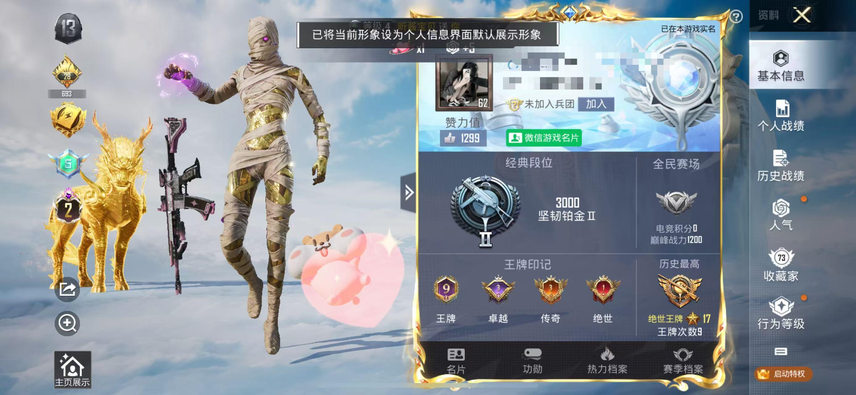 HPSJ3323379和平精英账号详情图2 HPSJ3323379和平精英账号详情图2