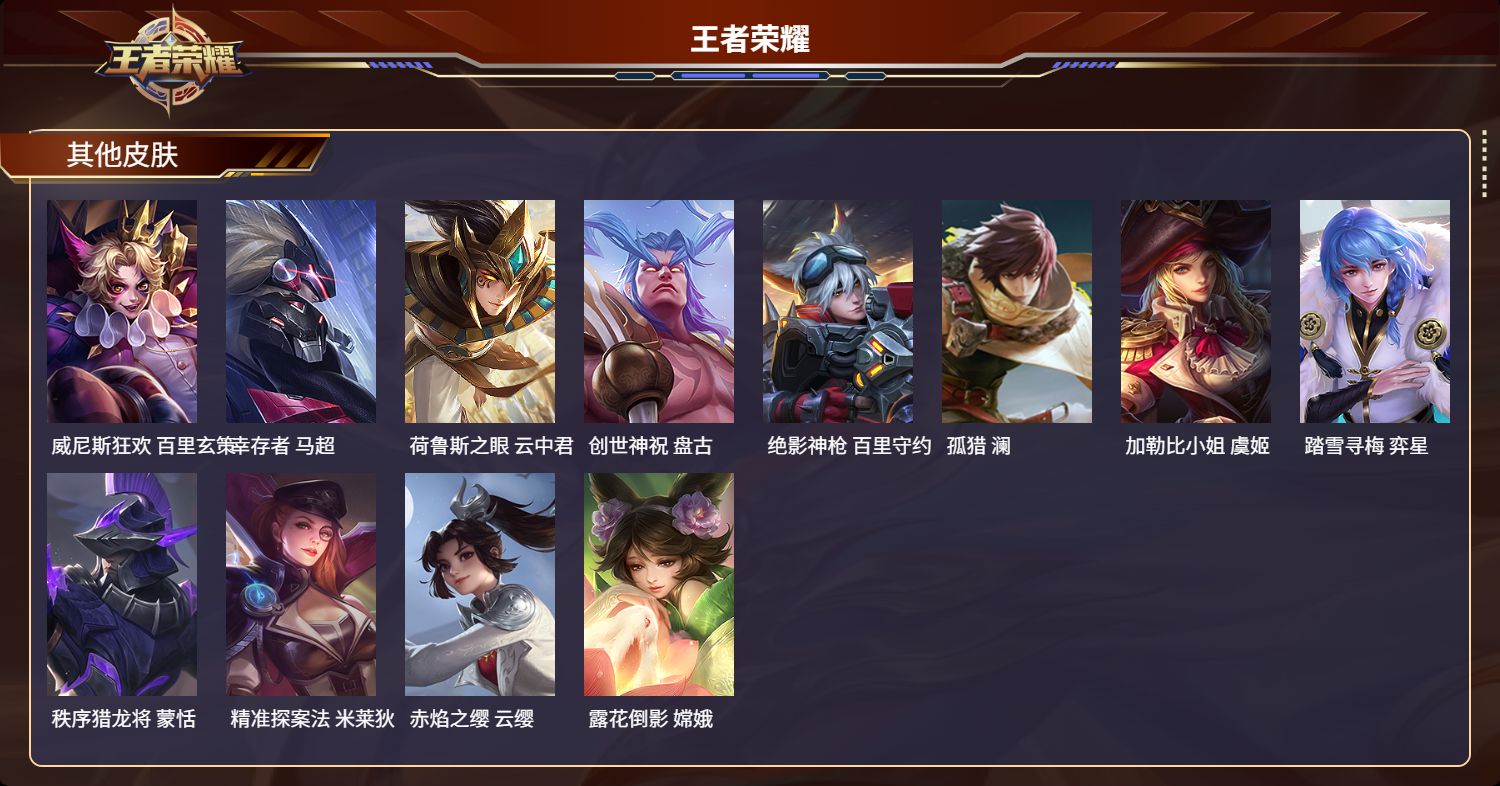 WZMK3262801王者荣耀账号详情图5