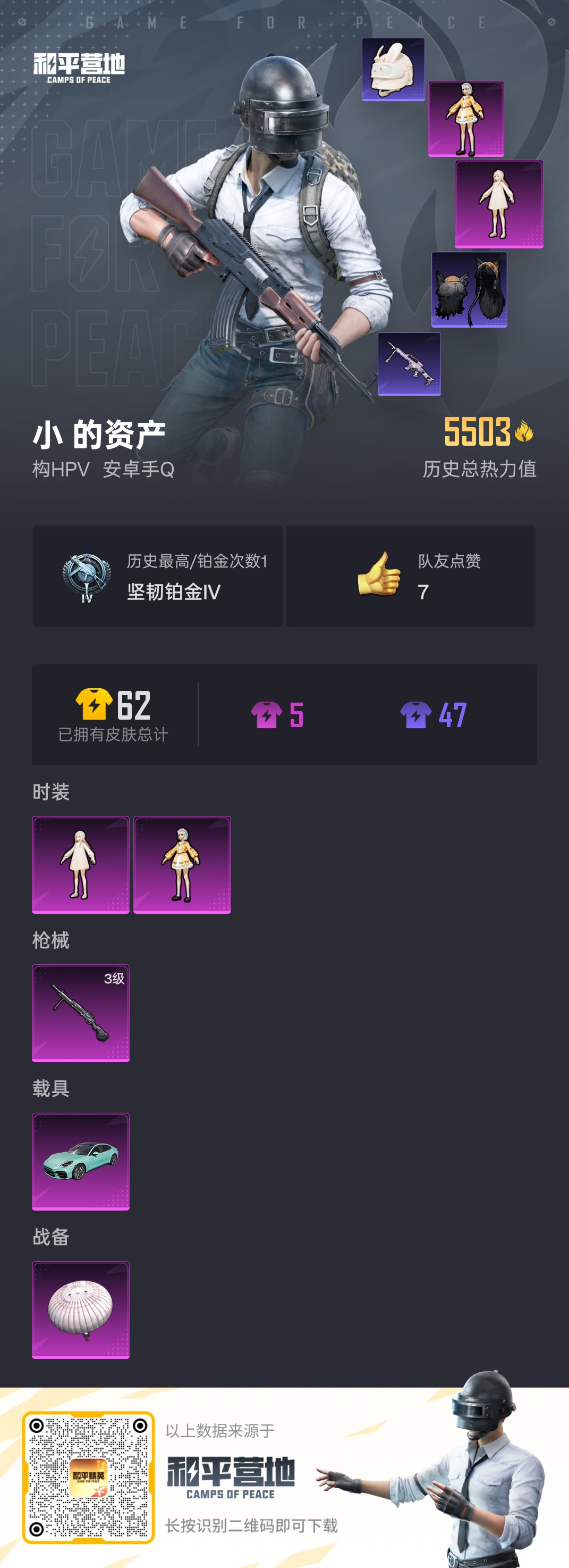 HPSJ3321452和平精英账号详情图3 HPSJ3321452和平精英账号详情图3