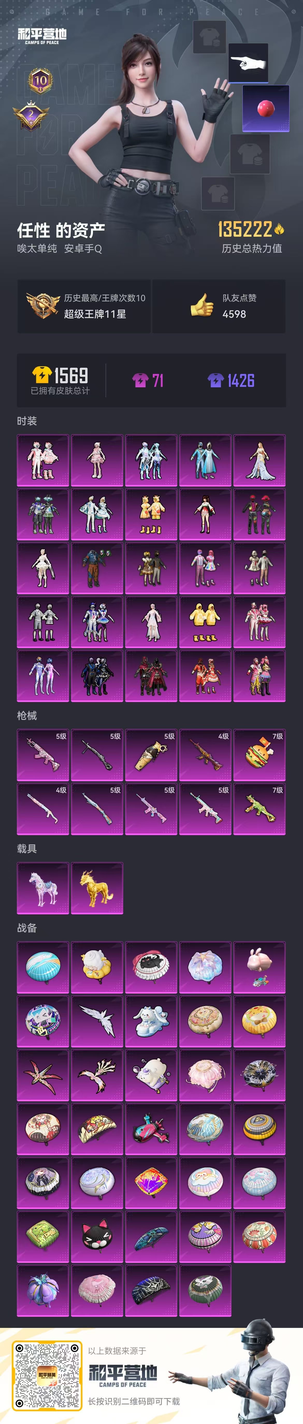 HPSJ3323389和平精英账号详情图4