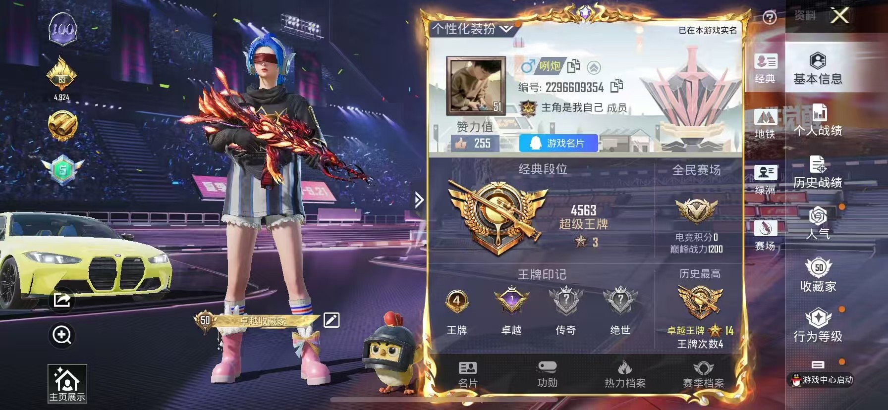 HPSJ3334925和平精英账号详情图2