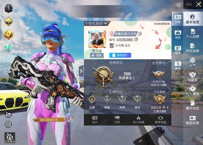 HPSJ3335710和平精英账号详情图2