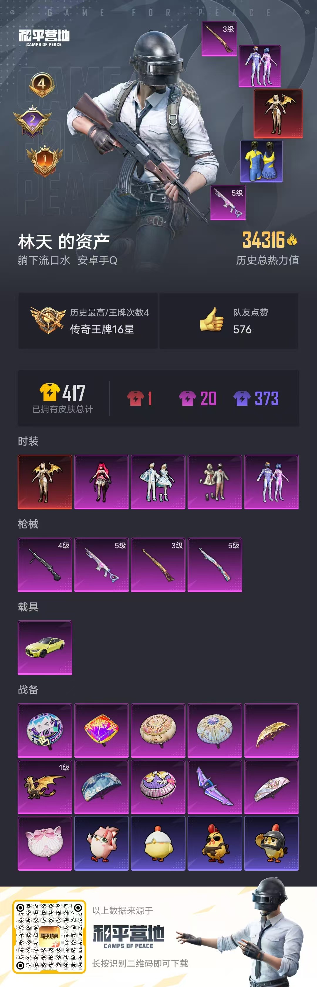 HPSJ3335669和平精英账号详情图4