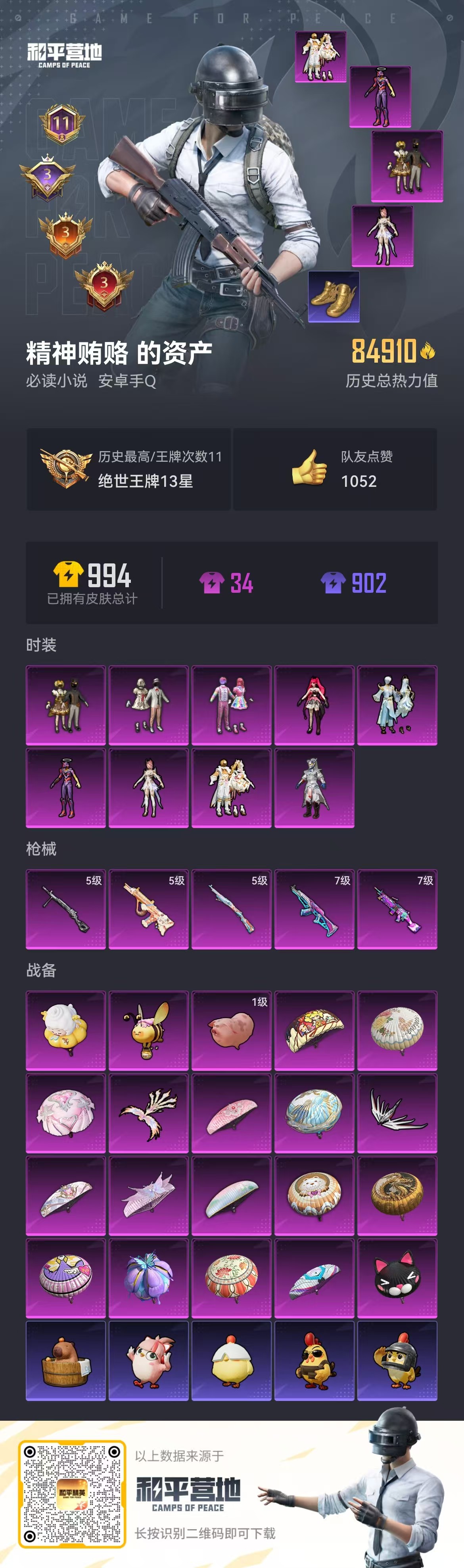 HPSJ3335679和平精英账号详情图3