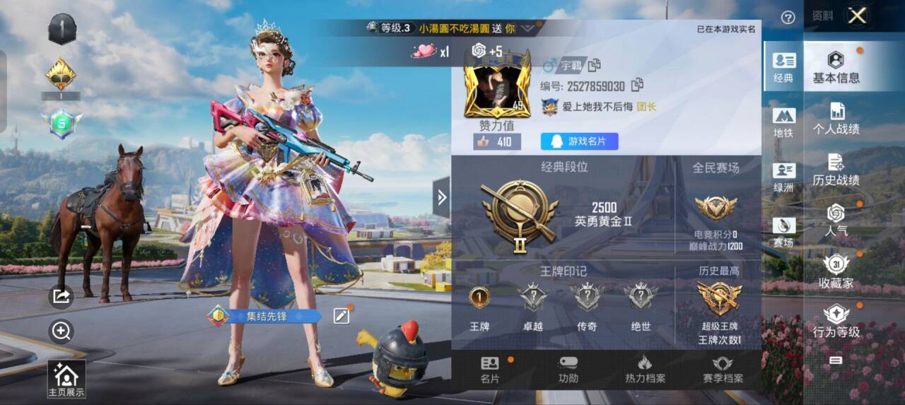 HPSJ3335689和平精英账号详情图2