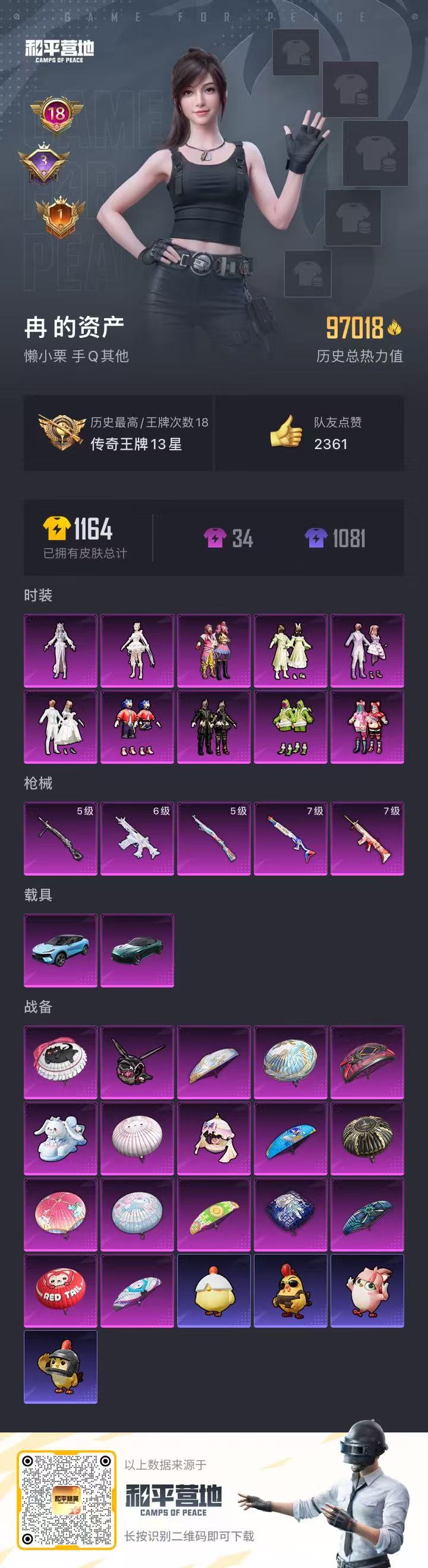 HPSJ3333566和平精英账号详情图3