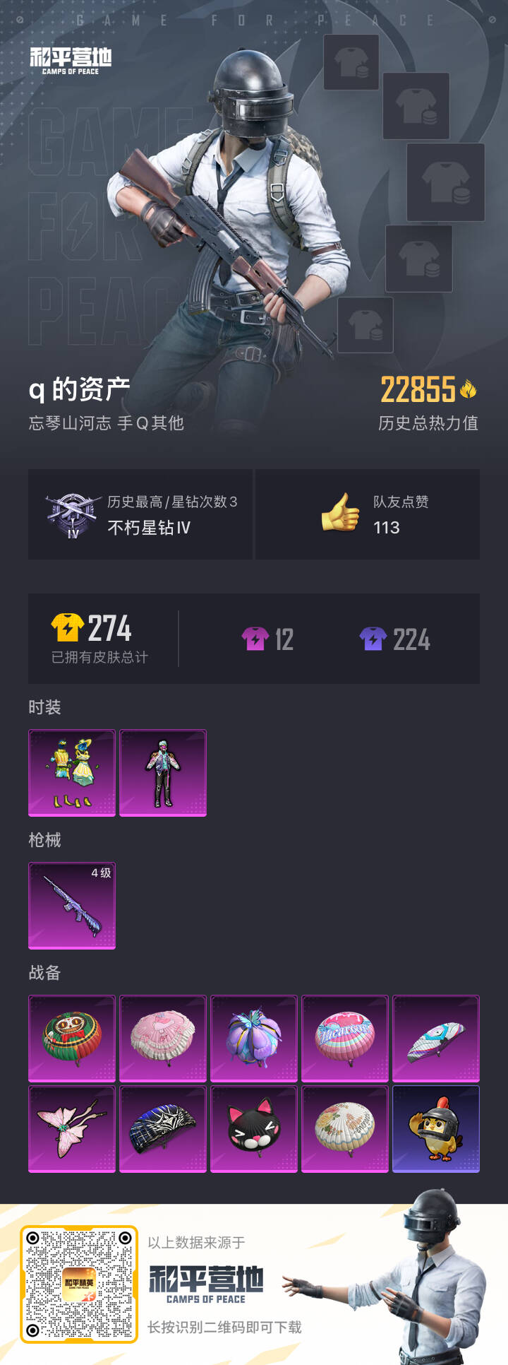 HPSJ3335688和平精英账号详情图3