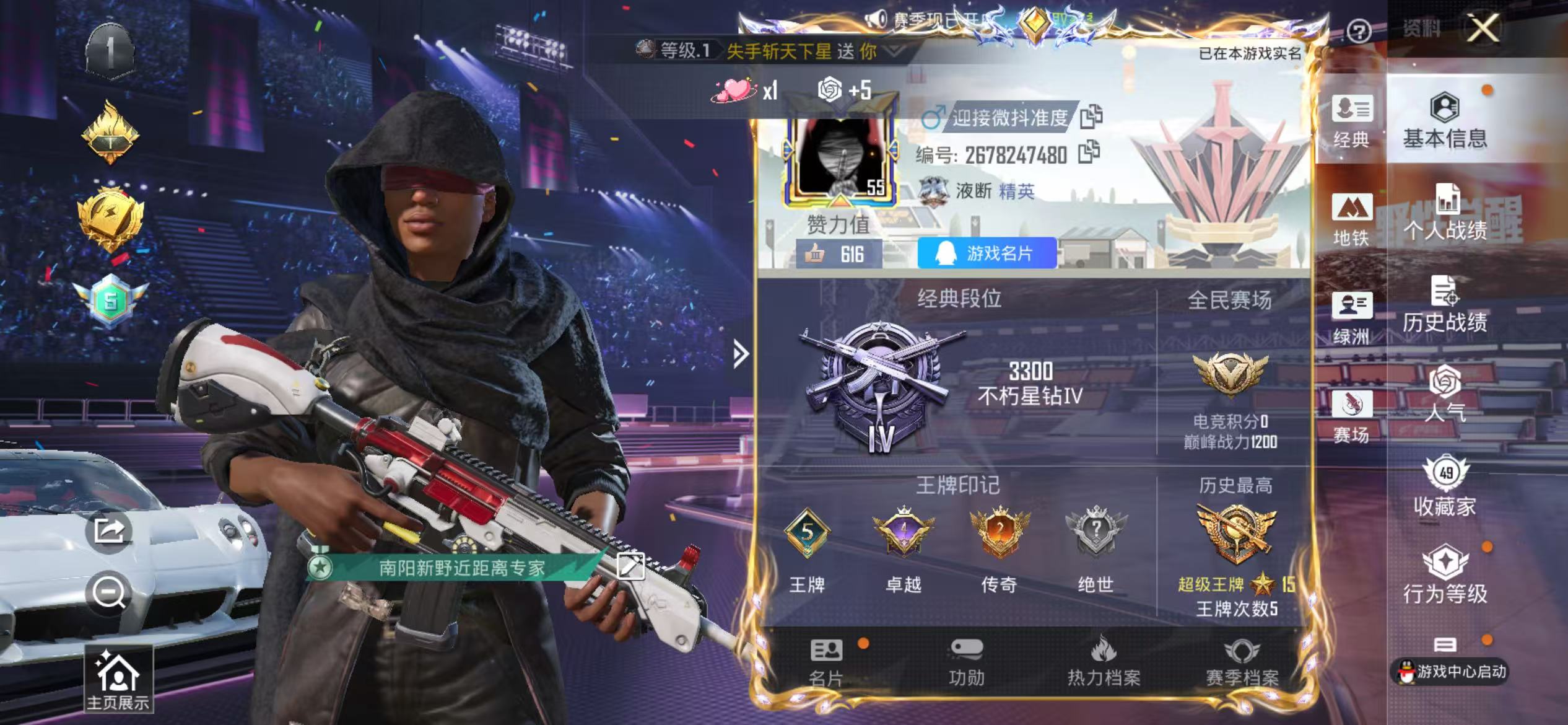 HPSJ3335683和平精英账号详情图2
