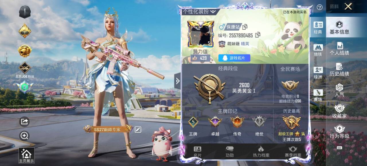 HPSJ3336193和平精英账号详情图2