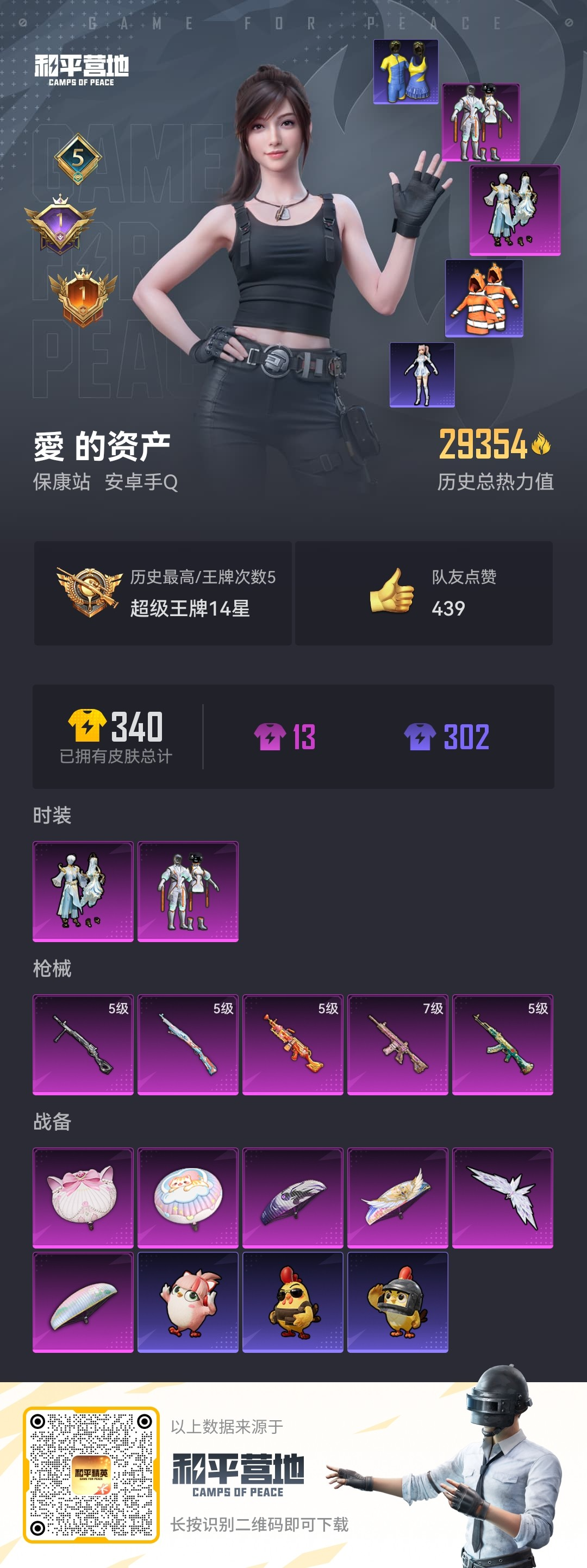 HPSJ3336193和平精英账号详情图4