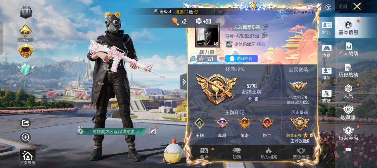 HPSJ3334078和平精英账号详情图2