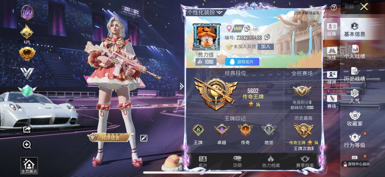 HPSJ3335015和平精英账号详情图3