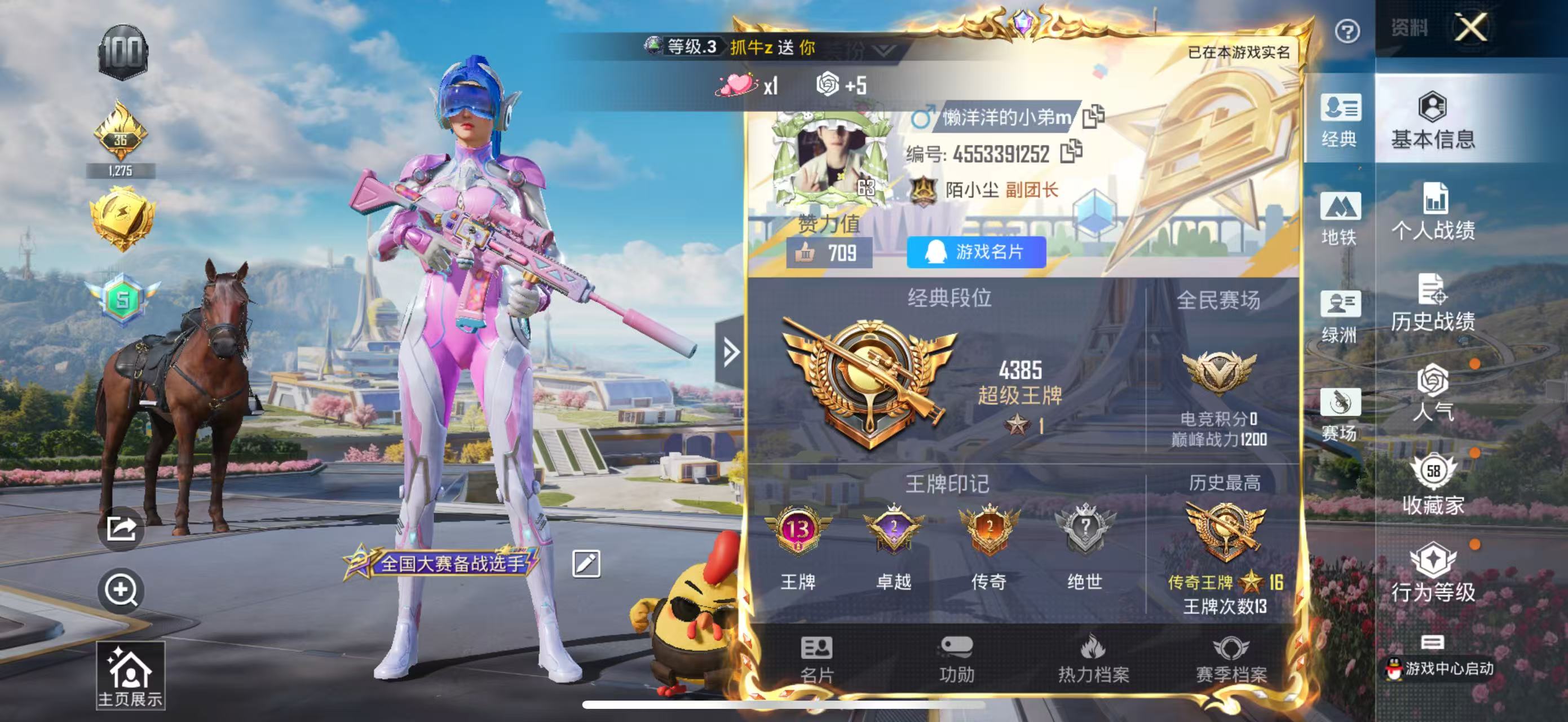HPSJ3334989和平精英账号详情图2