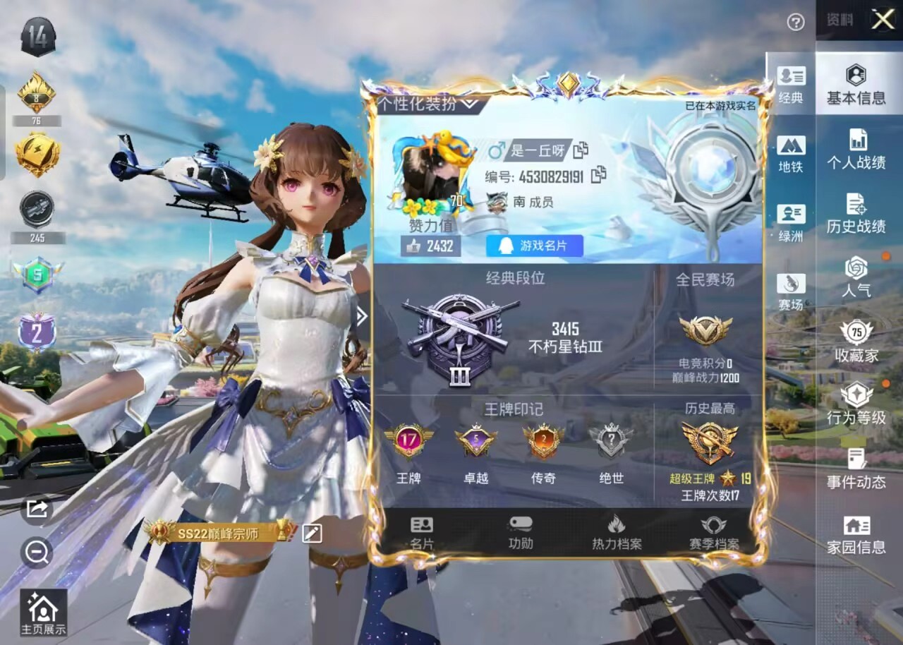 HPSJ3337711和平精英账号详情图2