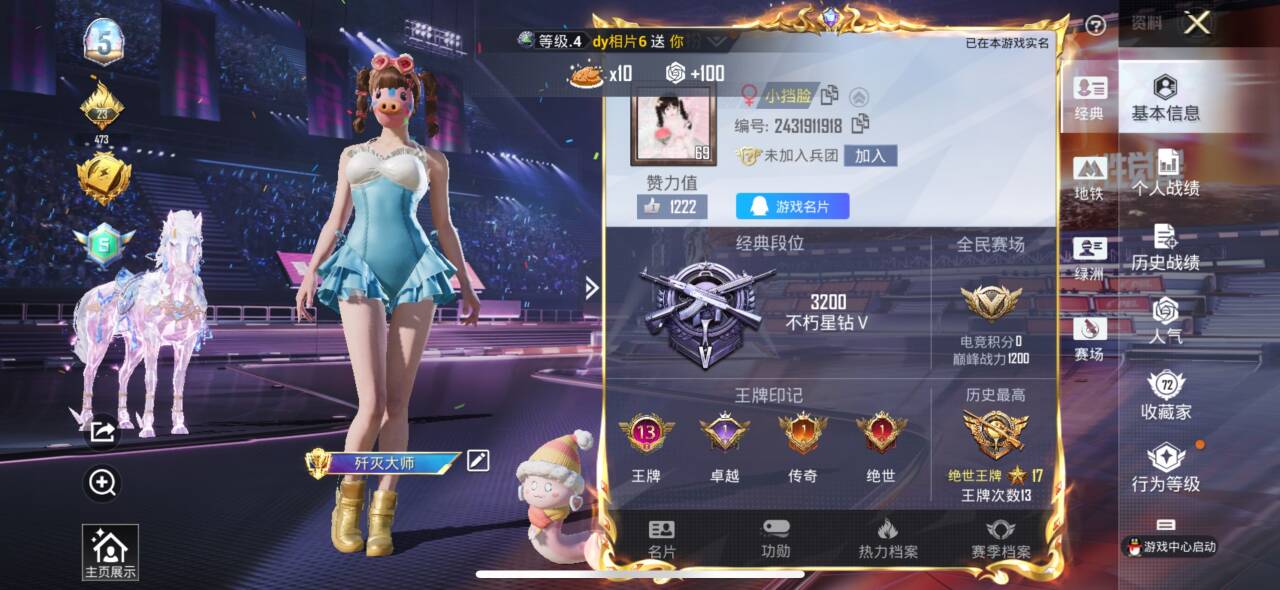 HPSJ3337741和平精英账号详情图2