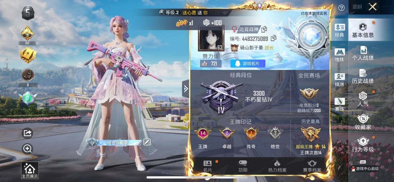 HPSJ3334996和平精英账号详情图10