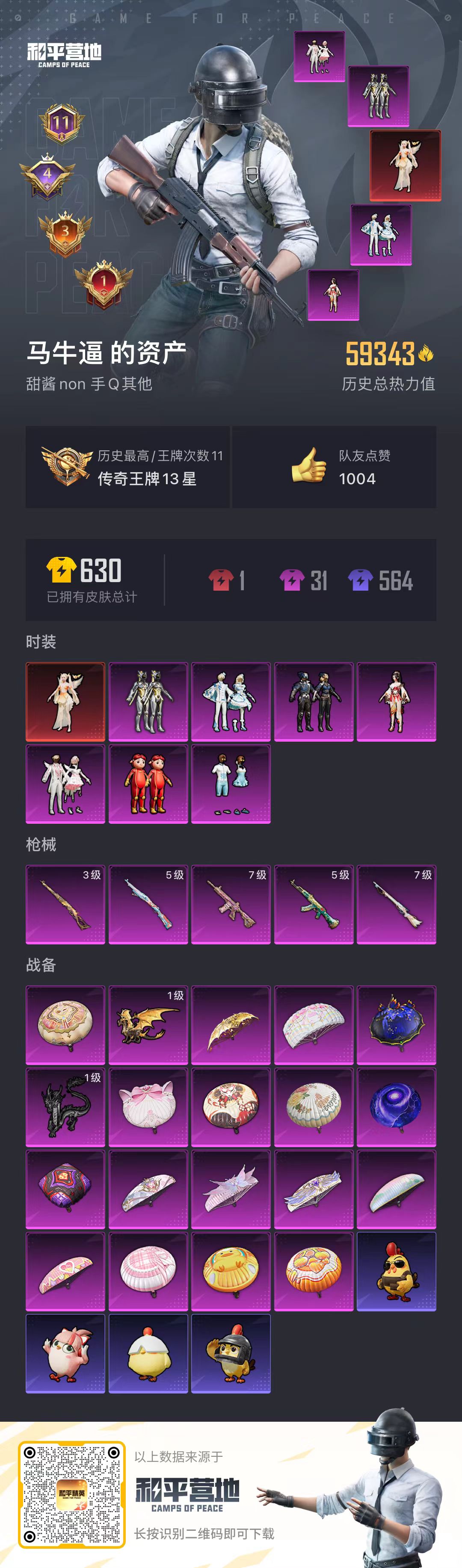 HPSJ3335013和平精英账号详情图4