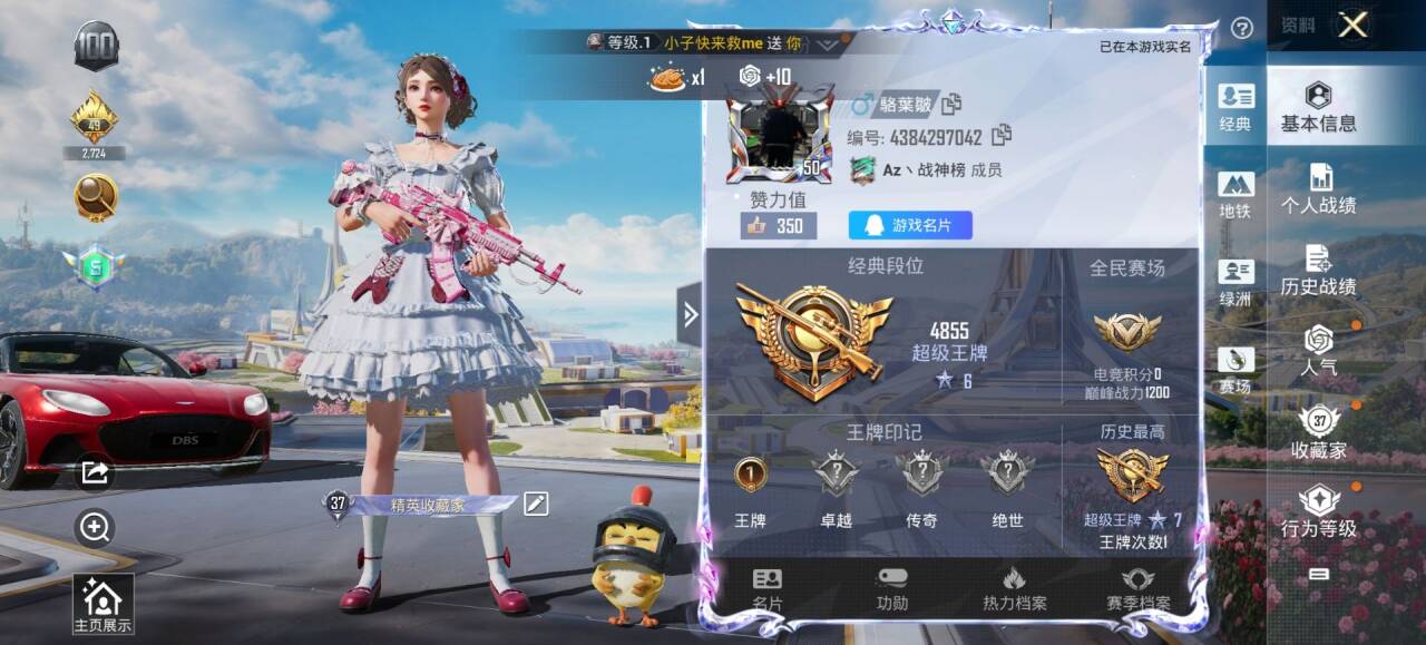 HPSJ3335018和平精英账号详情图2