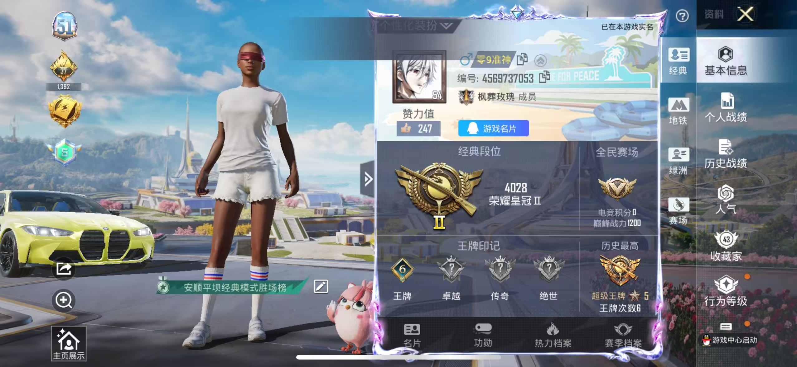 HPSJ3339891和平精英账号详情图2