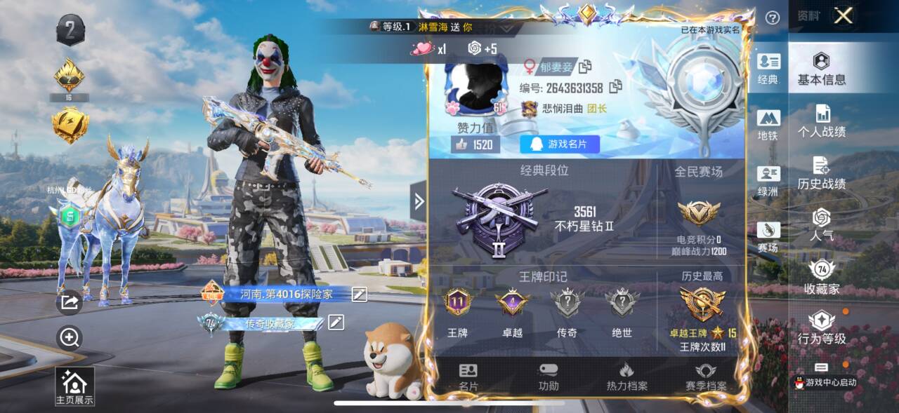 HPSJ3339872和平精英账号详情图2