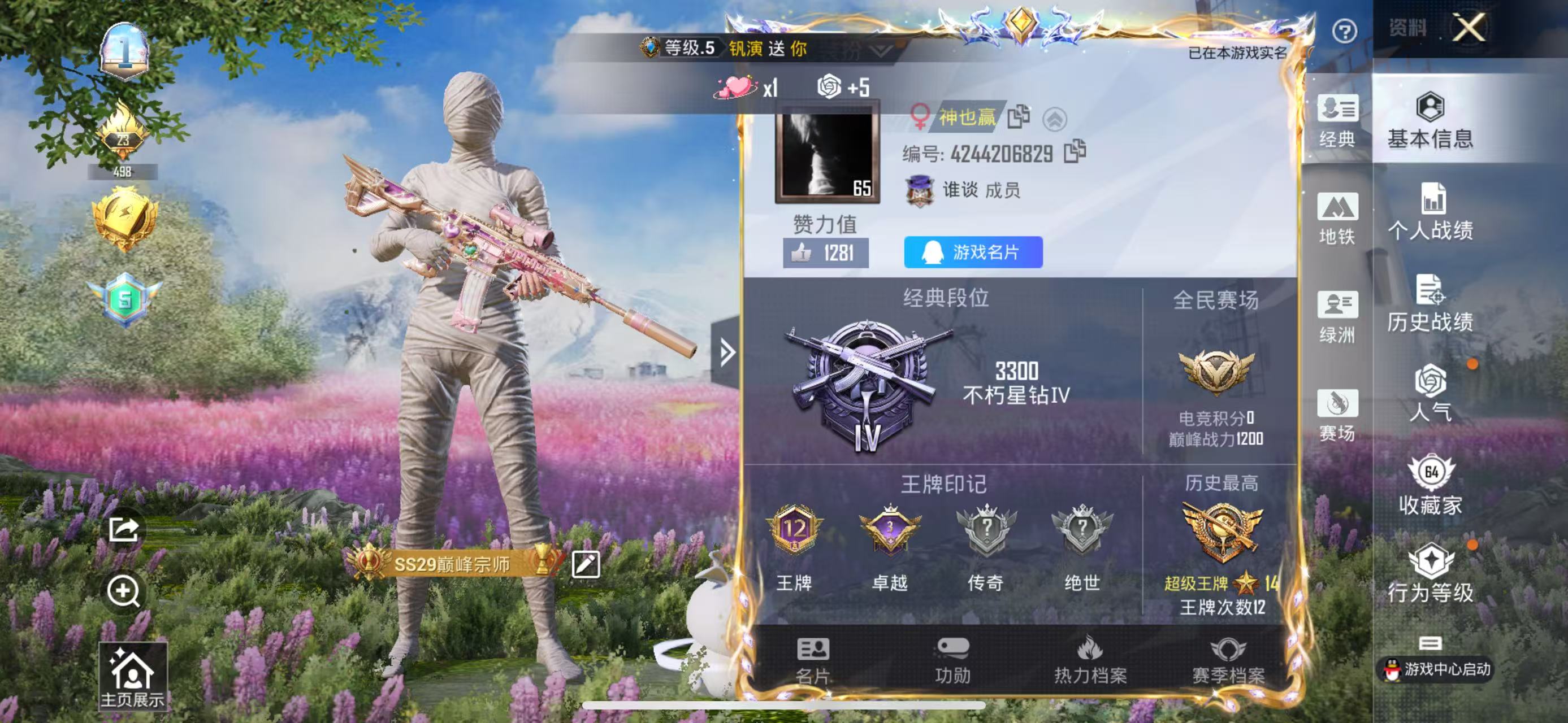 HPSJ3337674和平精英账号详情图3