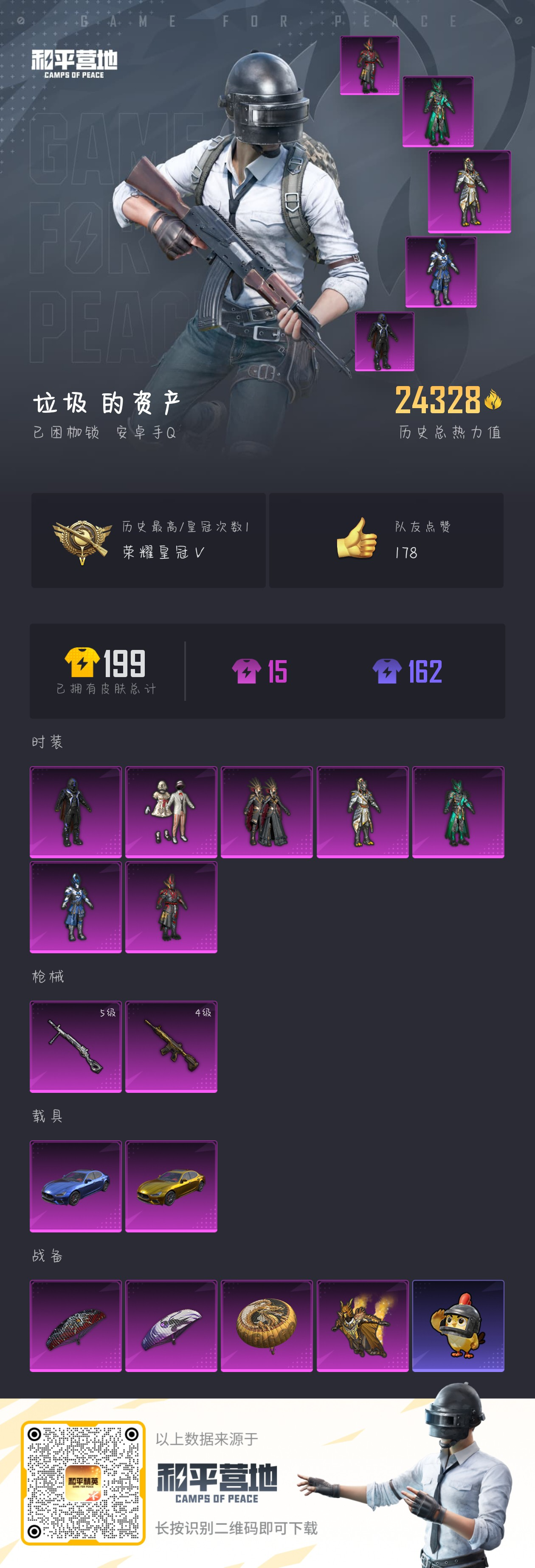 HPSJ3339886和平精英账号详情图4