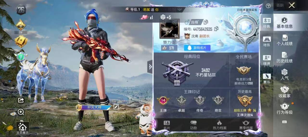 HPSJ3337661和平精英账号详情图2