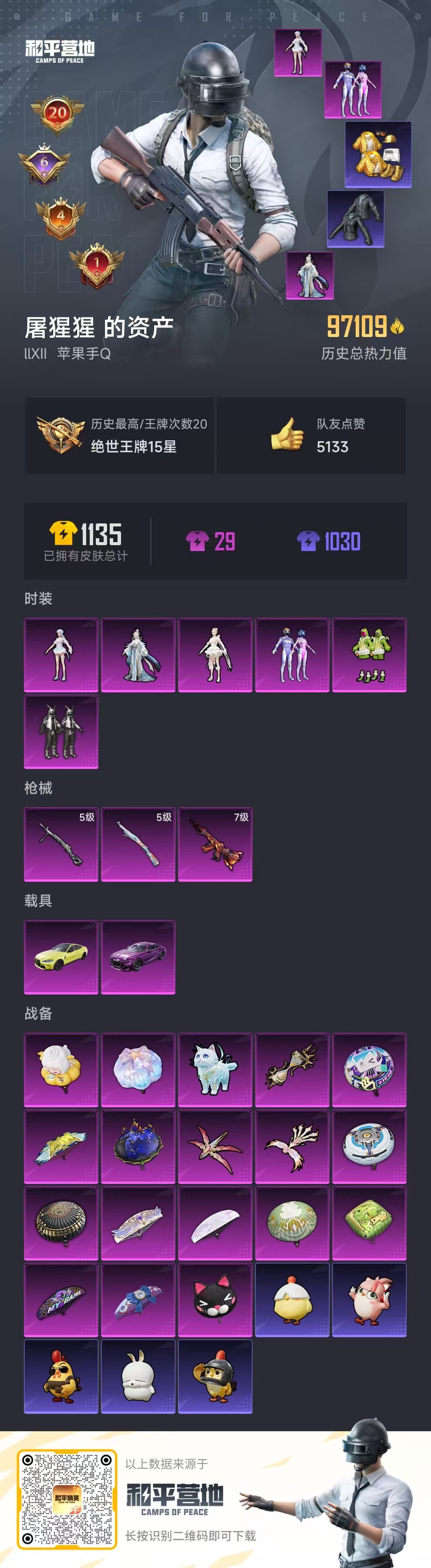HPSJ3338282和平精英账号详情图3