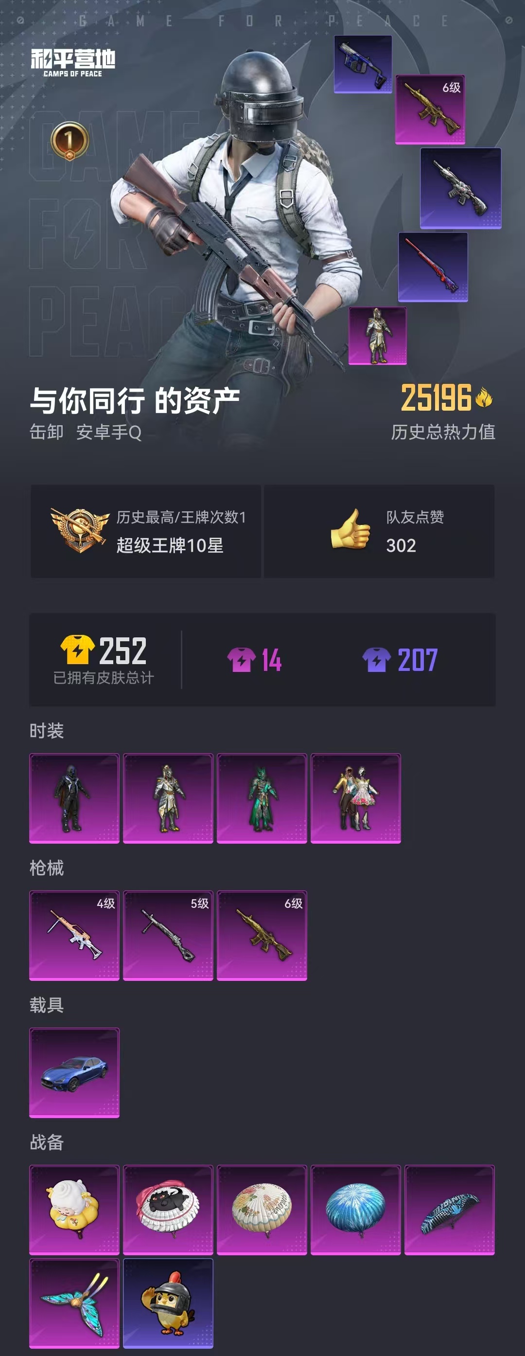 HPZM3339561和平精英账号详情图2