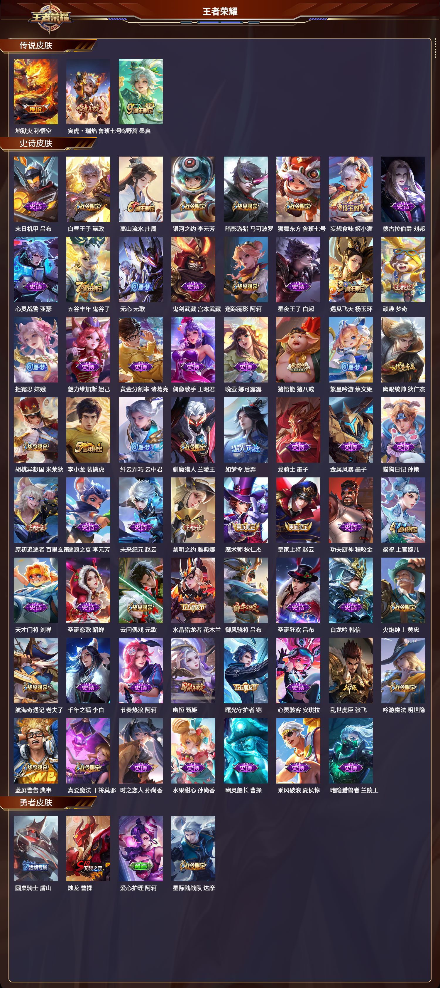 WZCMW3294391王者荣耀账号详情图2 WZCMW3294391王者荣耀账号详情图2