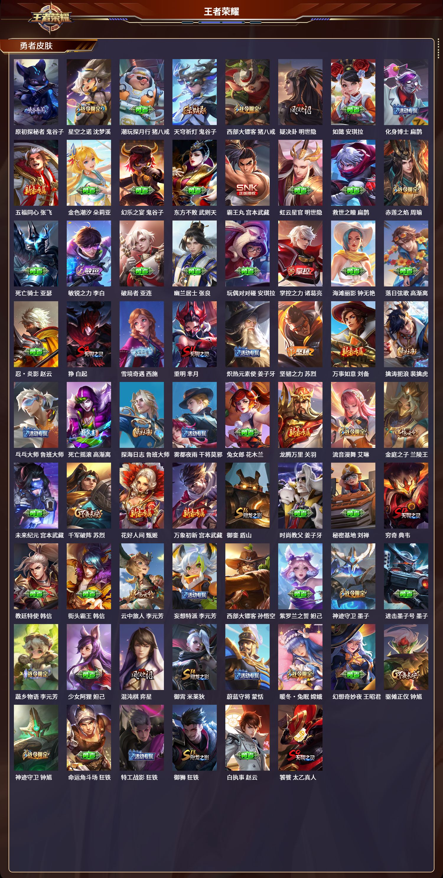 WZQM3371293王者荣耀账号详情图4 WZQM3371293王者荣耀账号详情图4