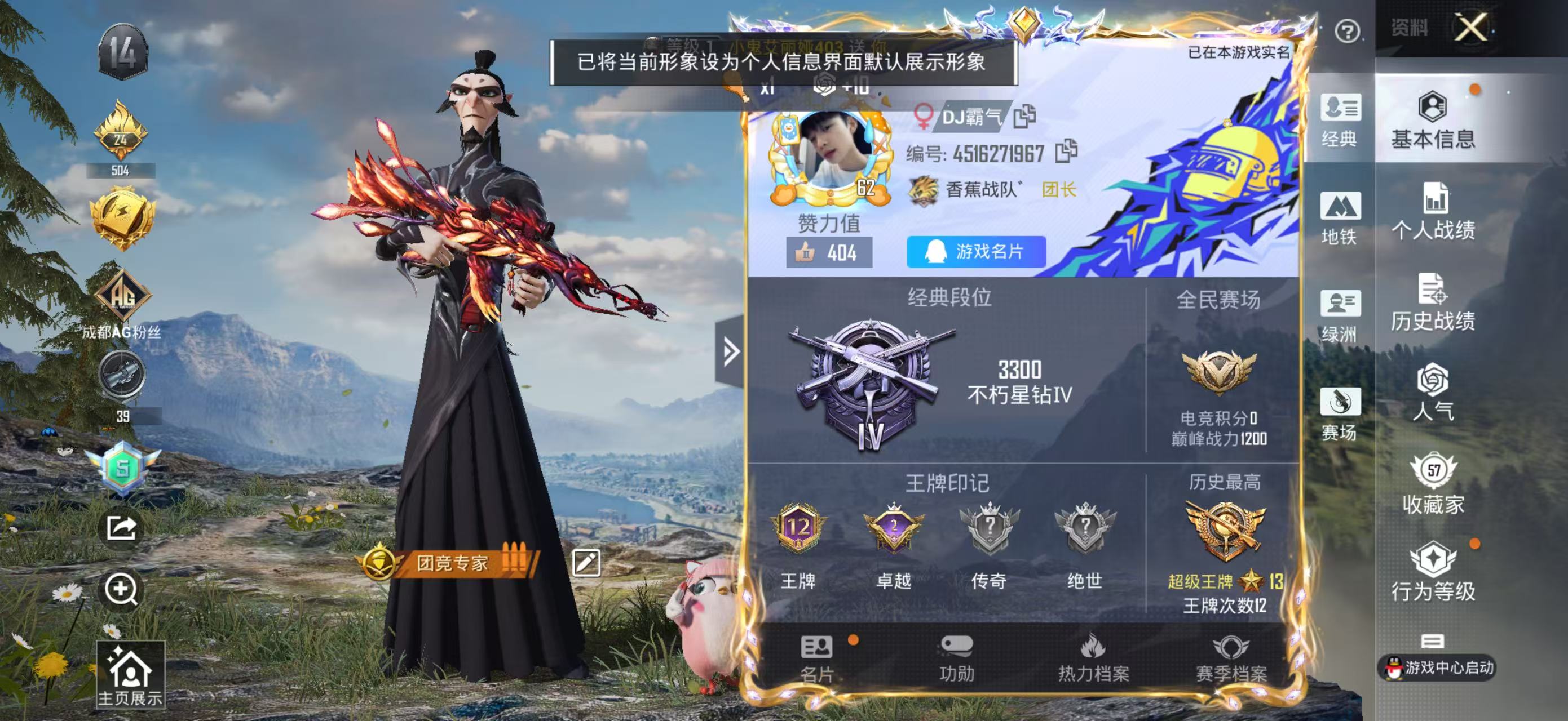 HPSJ3338295和平精英账号详情图2