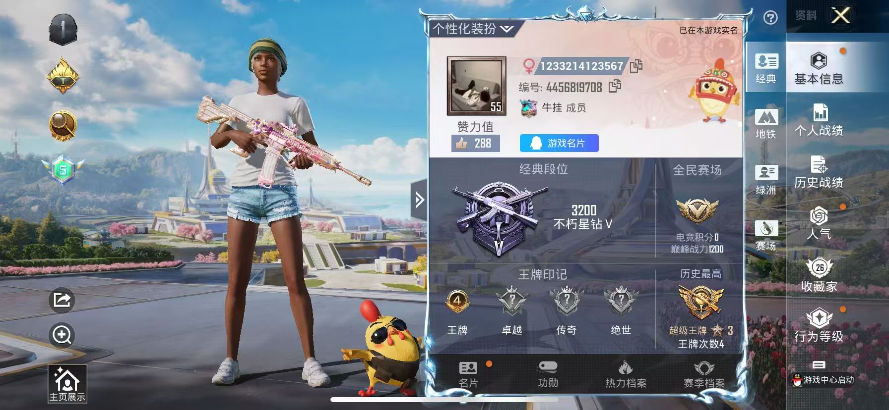 HPSJ3339914和平精英账号详情图2