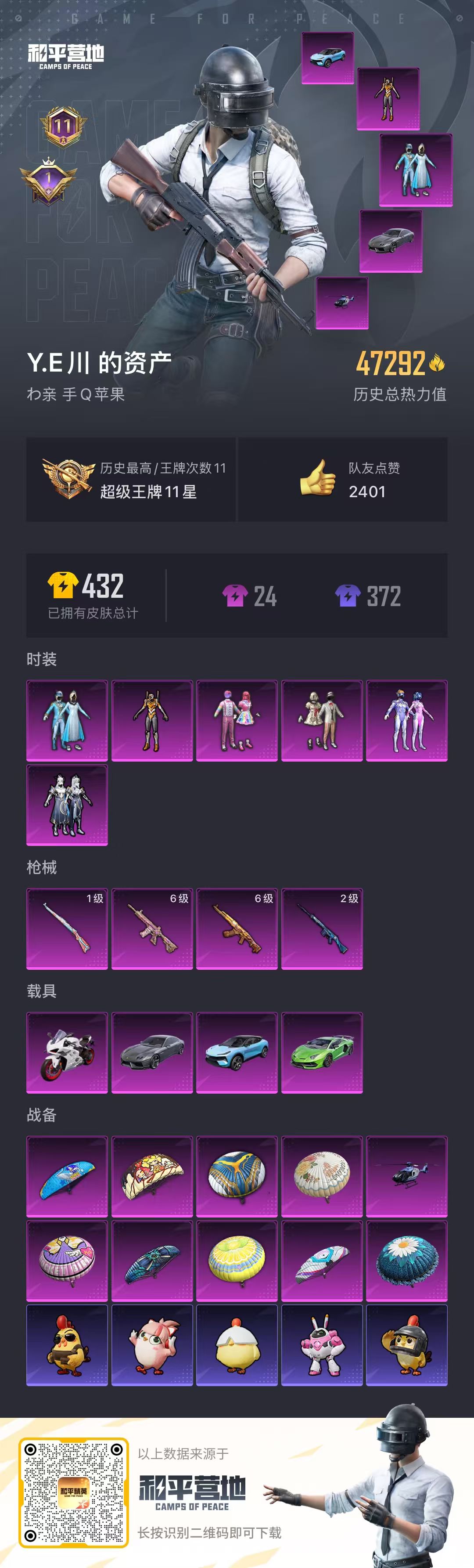 HPSJ3339940和平精英账号详情图5
