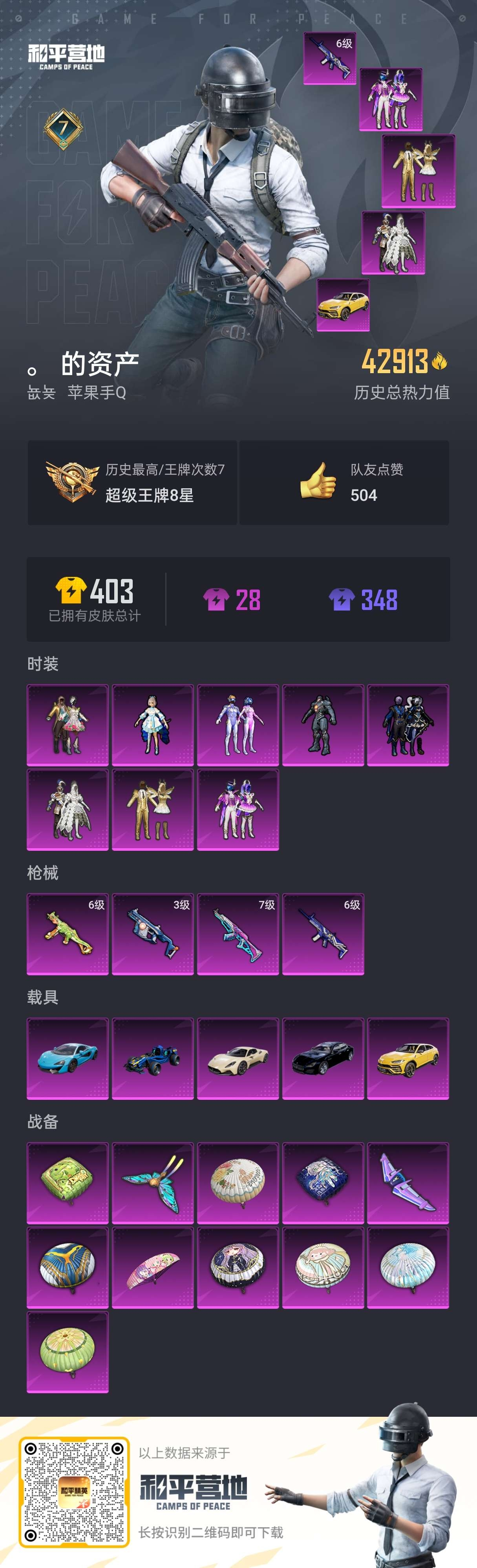 HPSJ3323412和平精英账号详情图4 HPSJ3323412和平精英账号详情图4