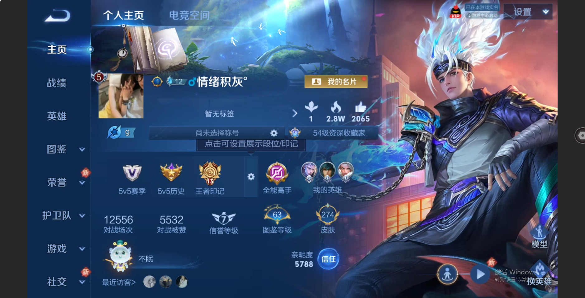 王者荣耀账号苹果QQ【V7 夏洛特全皮 全周年限定 韩信典藏 至尊宝 春韵弦音天幕】苹果QQ/永恒钻石/274皮肤/12