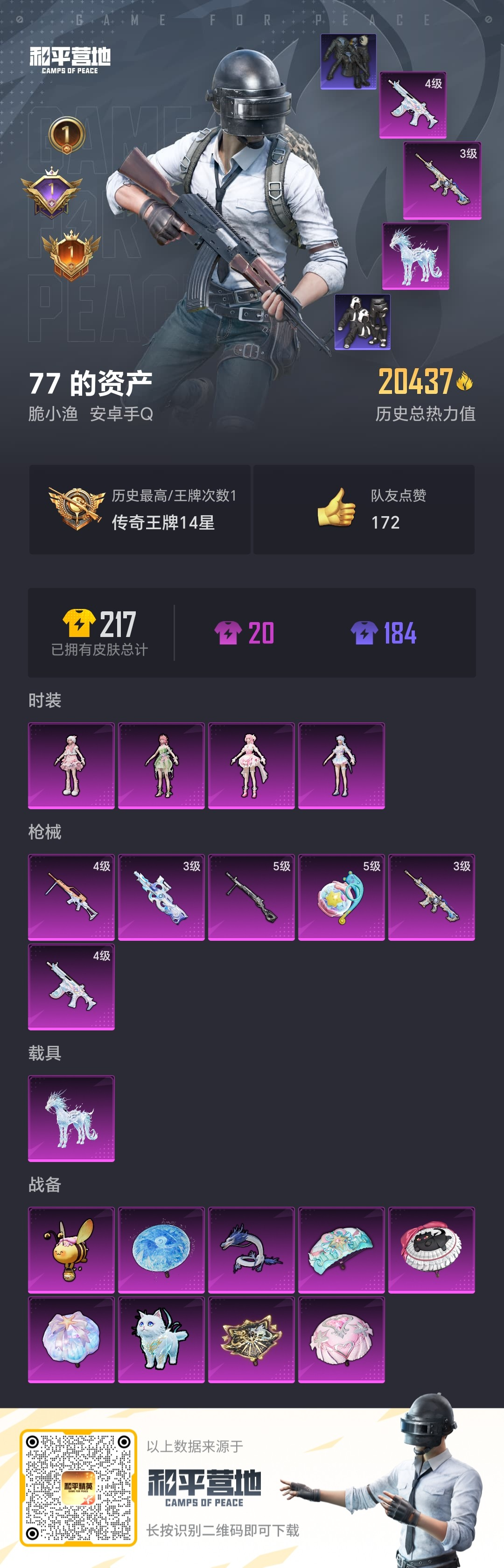 HPSJ3323936和平精英账号详情图3