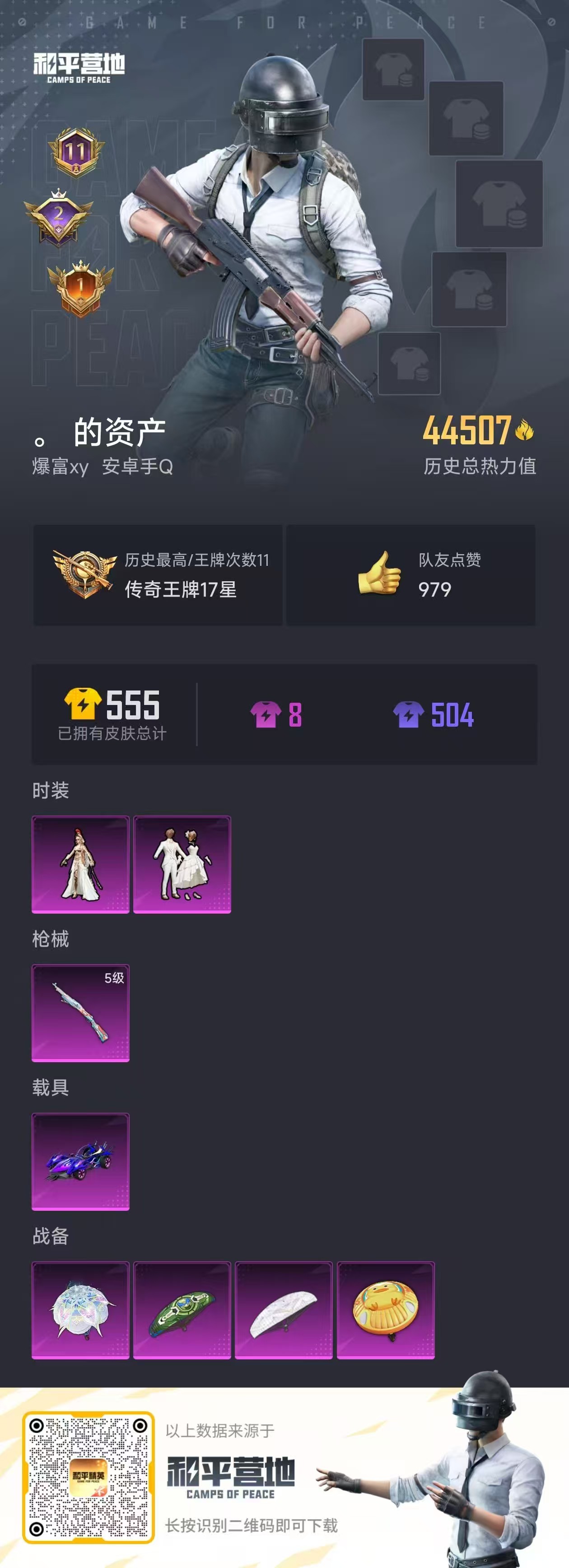 HPSJ3321836和平精英账号详情图8